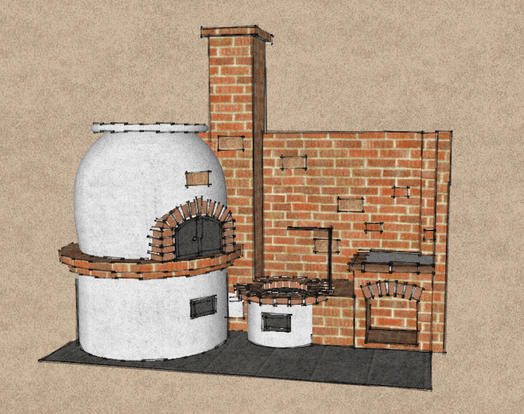 Kerti konyha látványterv