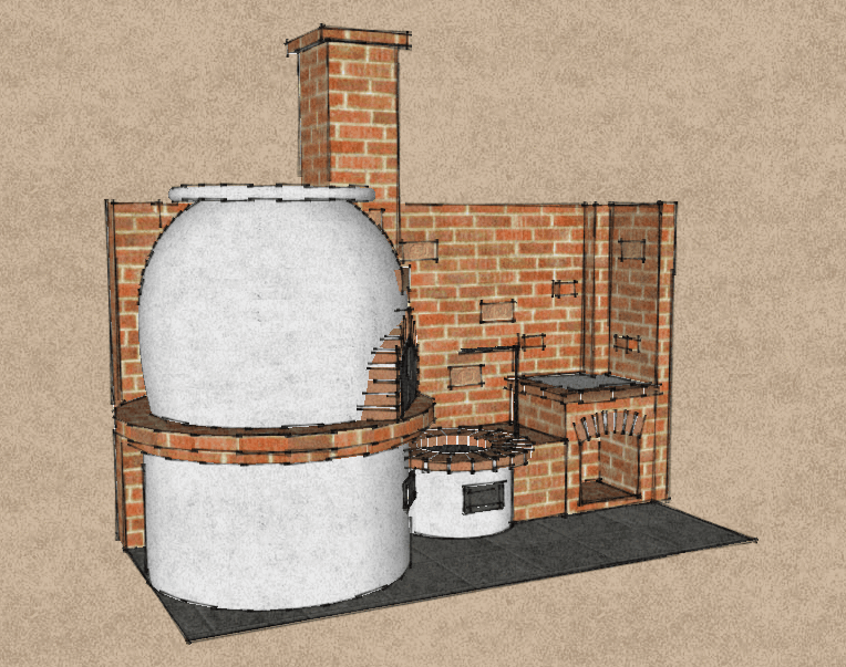 Kerti konyha látványterv