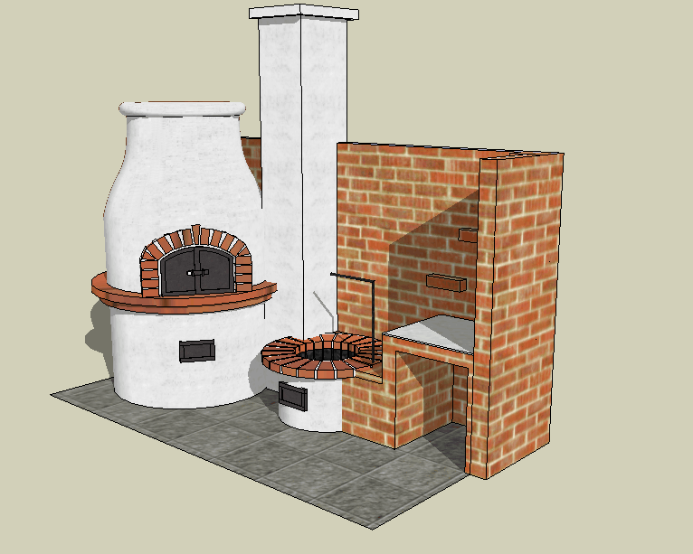 Kerti konyha látványterv