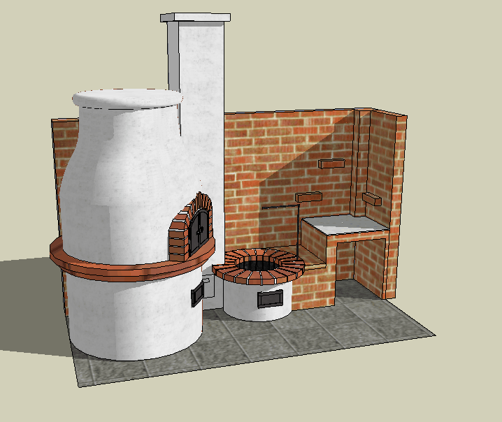 Kerti konyha látványterv