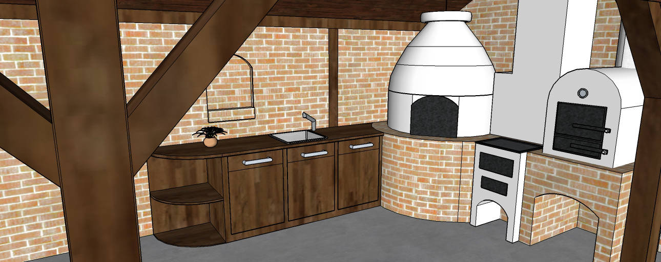 Kerti konyha látványterv